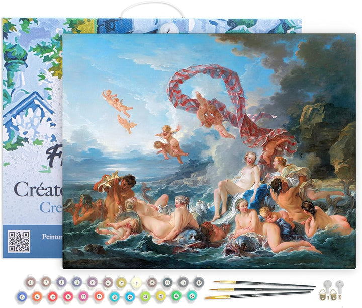 Figured'Art Malen Nach Zahlen Erwachsene Mit Rahmen Der Triumph der Venus - François Boucher - Paint