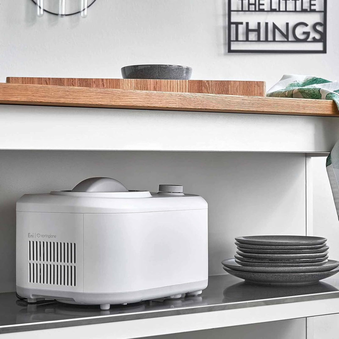 SPRINGLANE Eismaschine Eni 1 L mit selbstkühlendem Kompressor 100 W, Eiscremebereiter mit entnehmbar