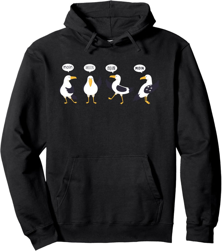 Moin Möwen - Norddeutsch Norden Plattdeutsch Pullover Hoodie