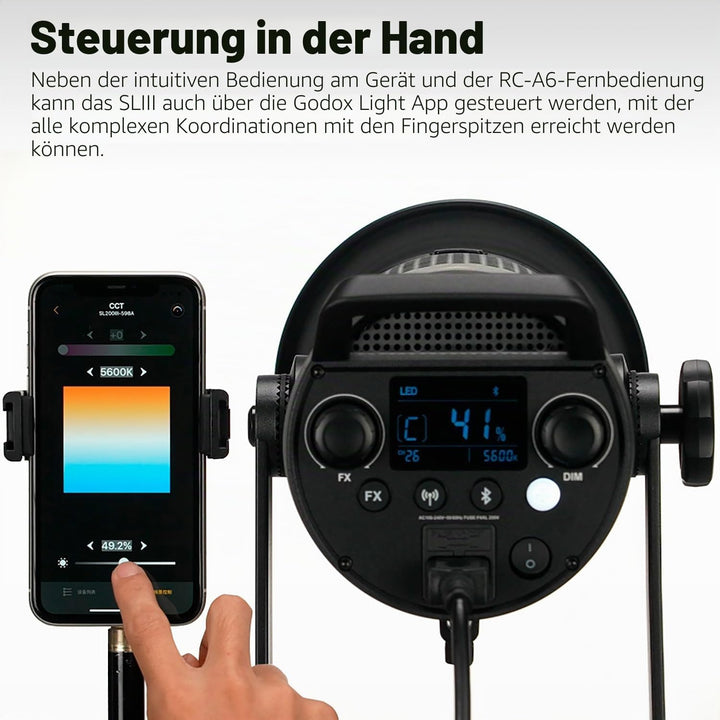 Godox SL150III SL150WIII LED Videoleuchte 160W Tageslicht Ausgewogen 5600K 2.4G Wireless X System CR