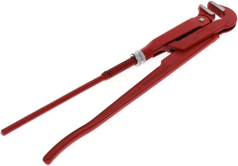 GEDORE red 90degree abgewinkelte Rohrzange, Spannweite 67 mm/2 Zoll, schwedisch, massiv, Zahnung ver