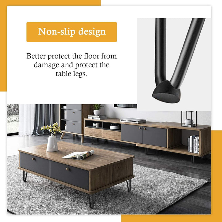 Fimghsoo Haarnadel Tischbein 4X Hairpin Leg Möbelbein Haarnadelbeine aus Metall Tischzubehör DIY für