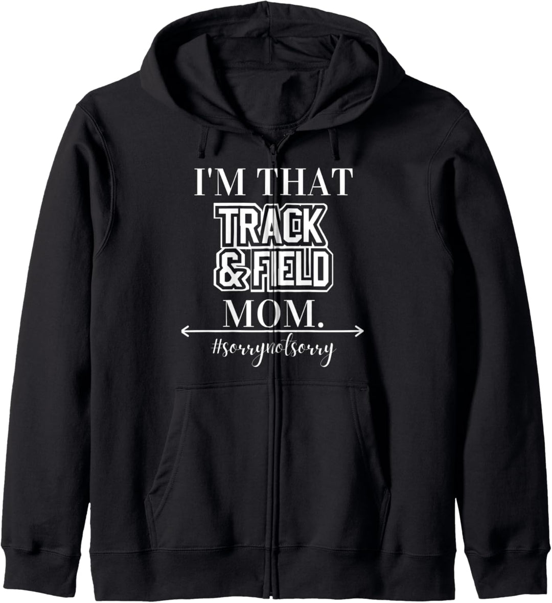 Lustig Ich bin das Sport Mom Cool Humorvoll Track & Field Kapuzenjacke