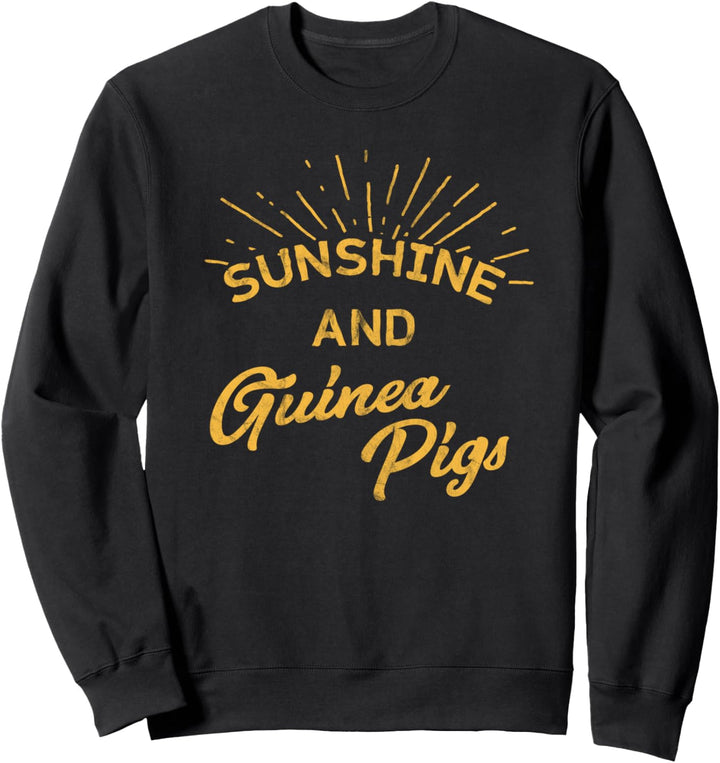 Sonnenschein Meerschweinchen Vintage Retro Haustier Nagetier Sweatshirt