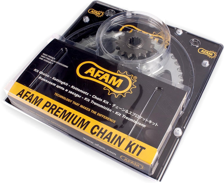 Afam Kettensatz Stahl Kit für RIEJU MRT-Pro/MRT 50 (Competizione) 2009 - 2016 kettenkit