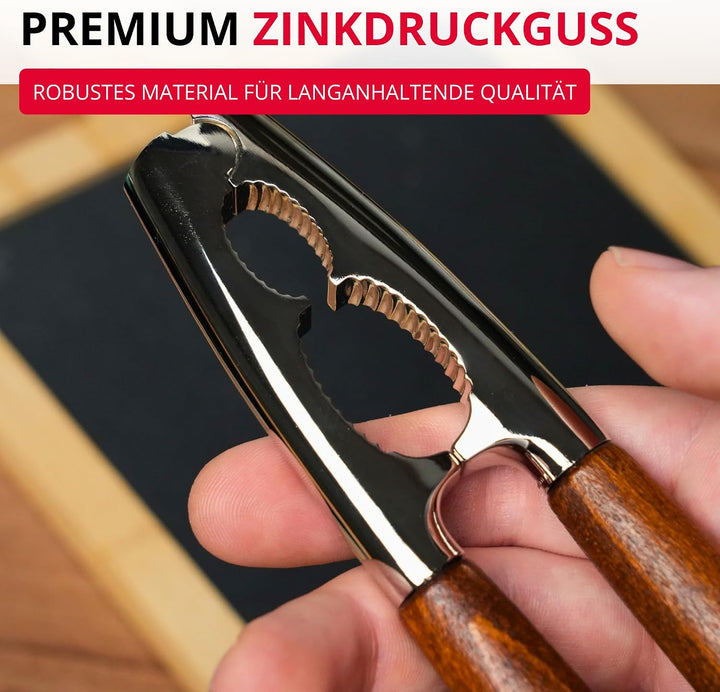 Westmark Nussknacker Estetico – mit Holzgriffen, Made in Germany, Estetico