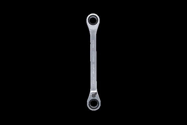 KS Tools 503.4573 GEARplus Doppel-Ratschenringschlüssel umschaltbar 10x11mm, 10x11mm