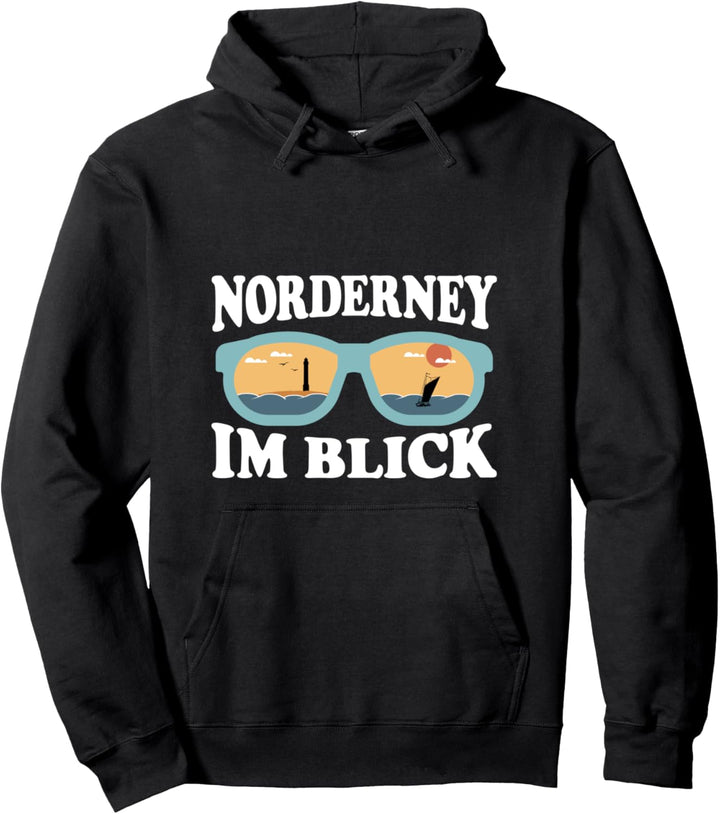 Lustige Norderney Brille - Nordsee Insel Pullover Hoodie