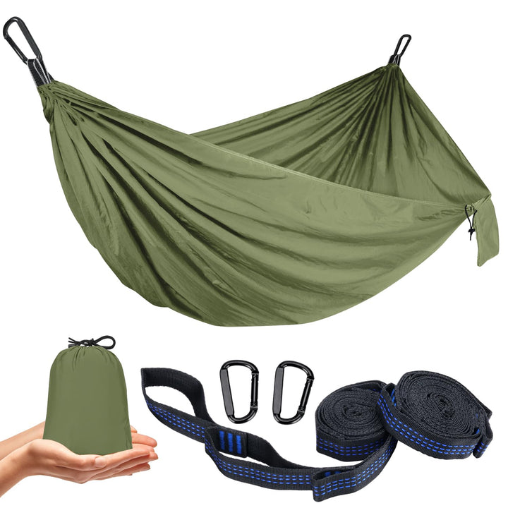 Ultraleicht Hängematte Outdoor 300KG Tragkraft | Reise Hängematte Camping Atmungsaktiv Schnelltrockn