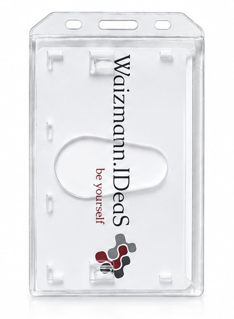 Waizmann.IDeaS® 50x Kartenhalter Ausweishülle Ausweishalter Hartplastik Polycarbonat Namensschild Da