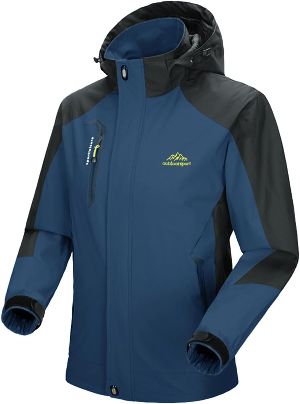 YSENTO Herren Regenjacke Wasserdichte Outdoor Atmungsaktive Wandern Funktionelle Softshell Winddicht