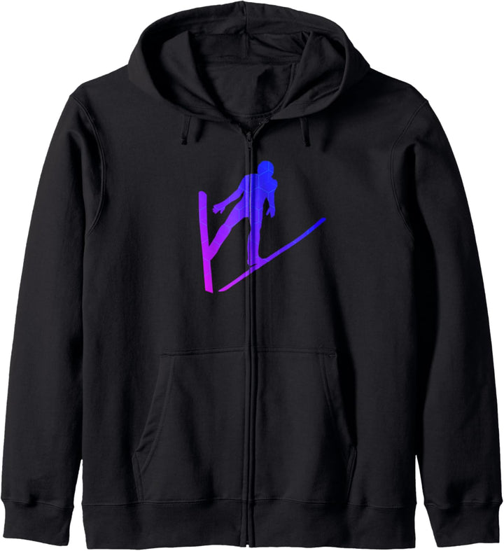 Skifliegen Skispringen Wintersport Skispringer Damen Kapuzenjacke