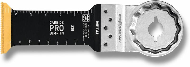 FEIN 63502236210 Saegebl. SLM E-Cut, Orange 1 Stück CarbidePro Metall Starlock 75x32 mm, 1 Stück Car