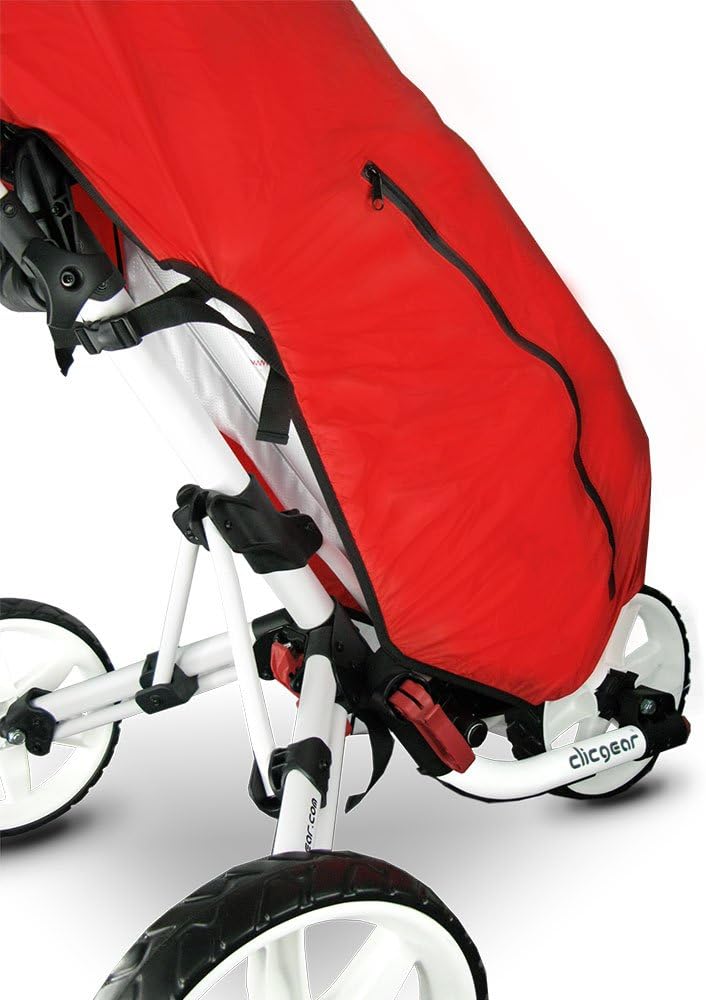 ClicGear Golf 2018 in voller Länge Waterproof Golf Bag Regen Abdeckung rot - rot, rot - rot