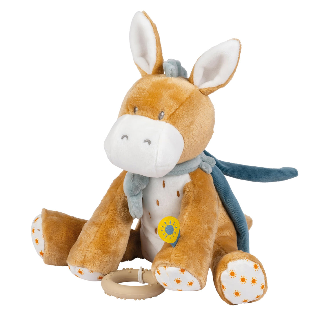 Nattou Musical Cuddly Donkey Leo, 29 cm, Dark warm beige Esel Leo, Esel Leo
