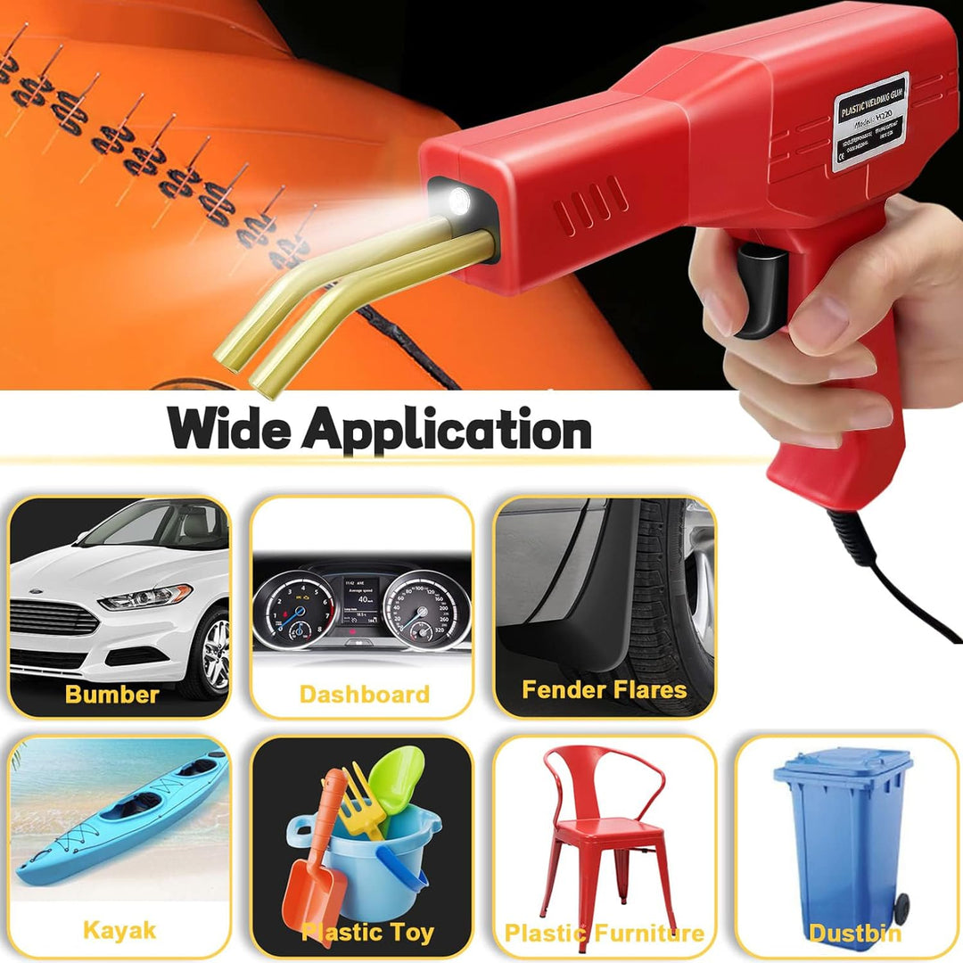 150W Kunststoff Schweissgerät 2 in 1 Stossstangen Reparatur Set Kunststoff Schweissen mit 800PCS Hot