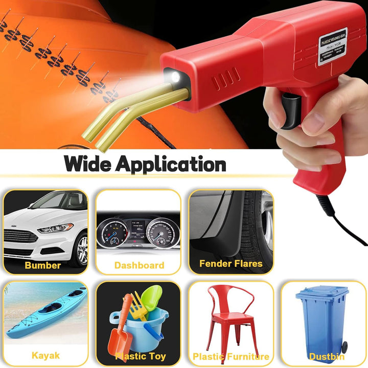150W Kunststoff Schweissgerät 2 in 1 Stossstangen Reparatur Set Kunststoff Schweissen mit 800PCS Hot