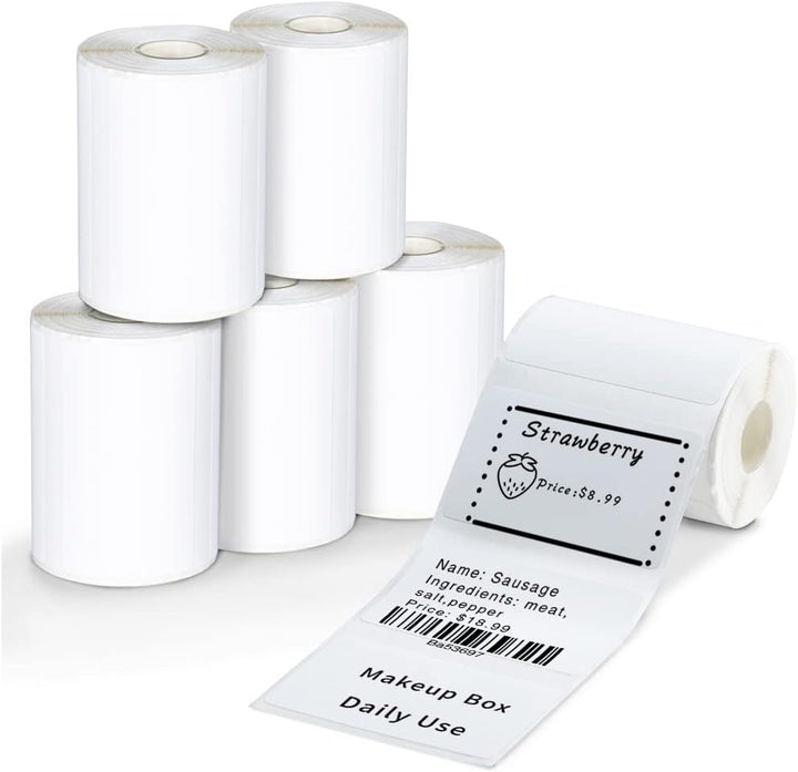 Phomemo Etiketten, Thermodirekt Etikettenpapier Set, 1.96''X1.18'' (50x30mm),Starke selbstklebende E