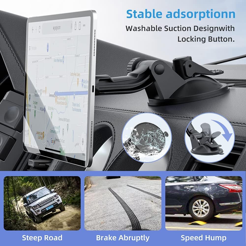 OHLPRO Tablet Halterung Auto Magnet, ipad Halterung Auto Vorne Armaturenbrett und Windschutzsche Mag