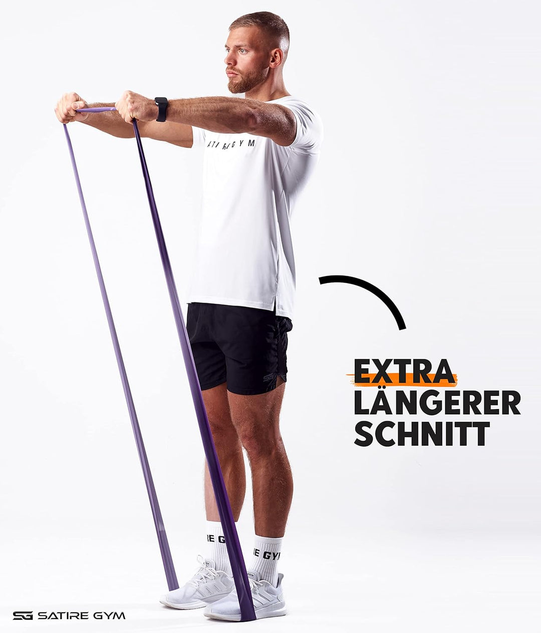 Satire Gym - Sport Shirt Männer atmungsaktiv - enganliegendes &amp; schnelltrocknendes Fitness Tshirt He