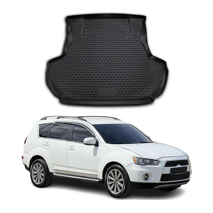 OMAC Kofferraummatte Kofferraumwanne kompatibel mit Mitsubishi Outlander XL 2010-2026 Gummi TPE Koff