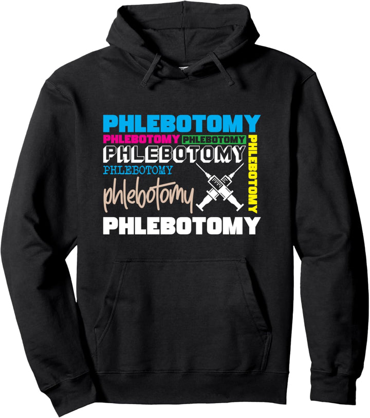 Phlebotomie Phlebologe Arzt Facharzt Doktor Spritze Geschenk Pullover Hoodie