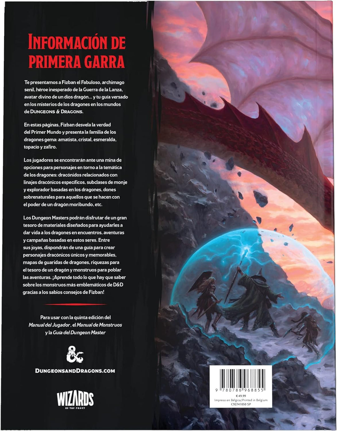 Wizards of the Coast Dungeons &amp; Dragons RPG EL Tesoro de Los Dragones de Fizban *Spanisch*