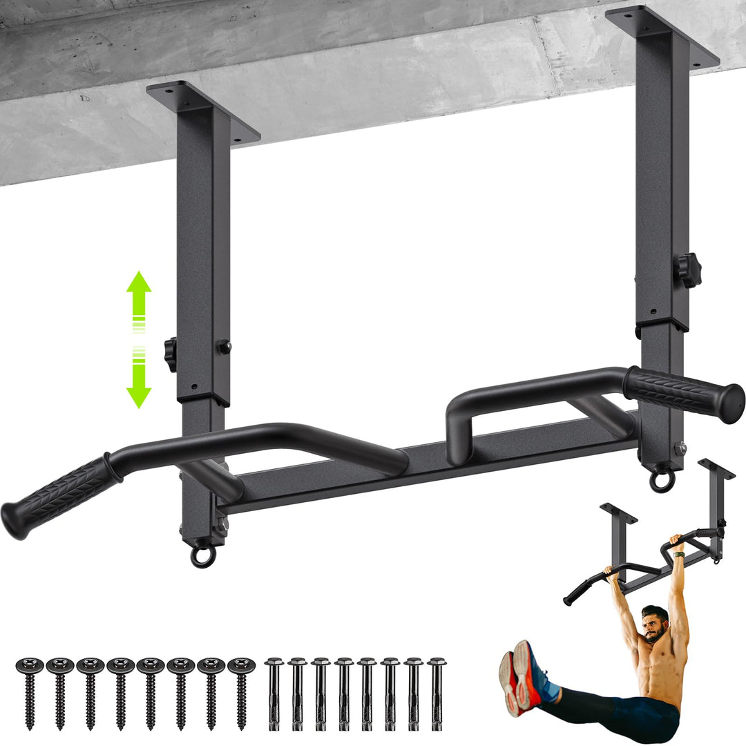 SELEWARE Klimzugststange Wand Klimmzugstange Decke -Pull Up Bar Klimmzugstange zur Deckenmontage, ve
