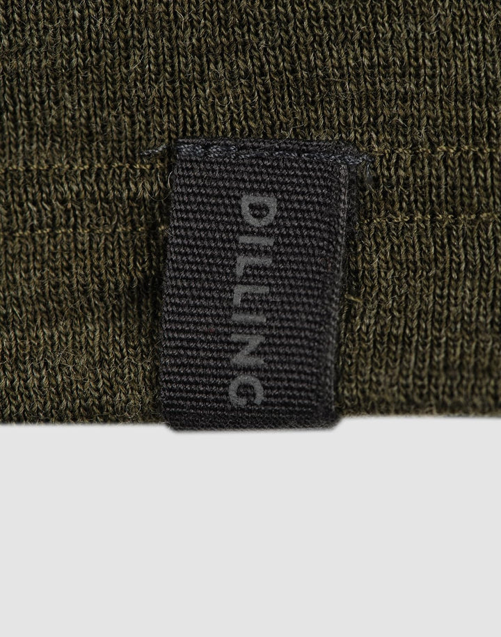Dilling Damen T-Shirt aus Merinowolle 34 Dunkelgrün Meliert, 34 Dunkelgrün Meliert