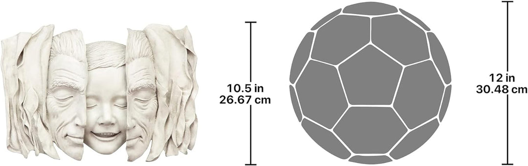 Design Toscano Im Herzen noch ein Kind, Wandskulptur
