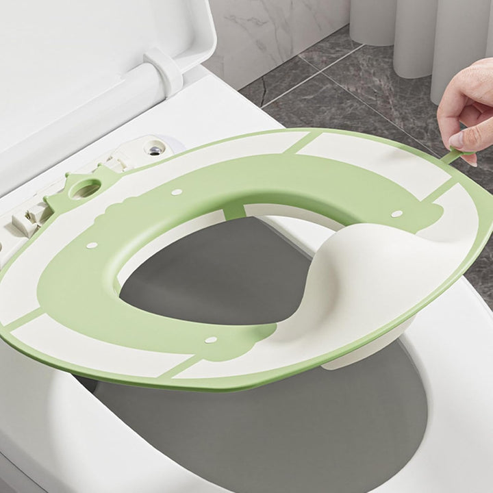 Toilettentrainingssitz Rutschfest Faltbar Universal Saugnapf Bezug | Töpfchentraining Toilettensitz