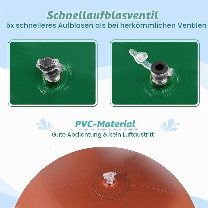 Aufblasbare Avocado Luftmatratze Wasser, Aufblasbare Pool Floss mit Balls Sommer Pool Spielzeug, Sch