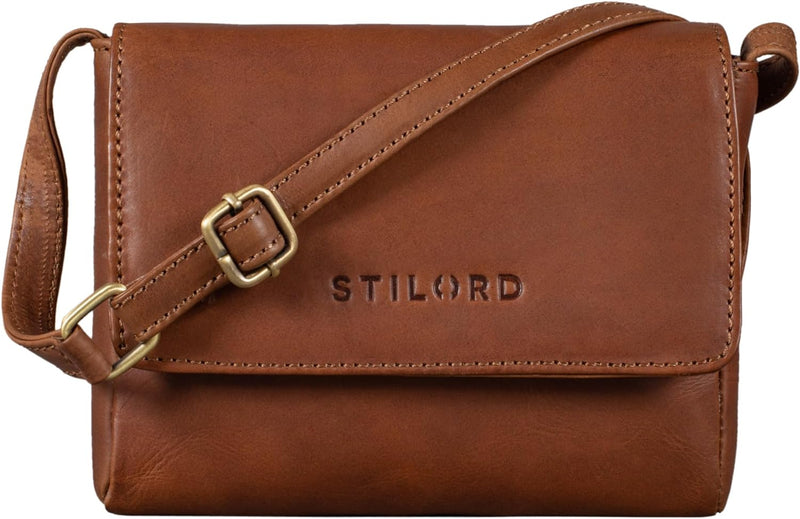 STILORD "Audrey Handtasche Damen Leder Klein Elegante Umhängetasche für Frauen Mini Crossbody Bag Sc