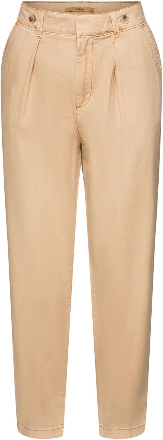 ESPRIT Damen Hose 30 285/Sand, 30 285/Sand