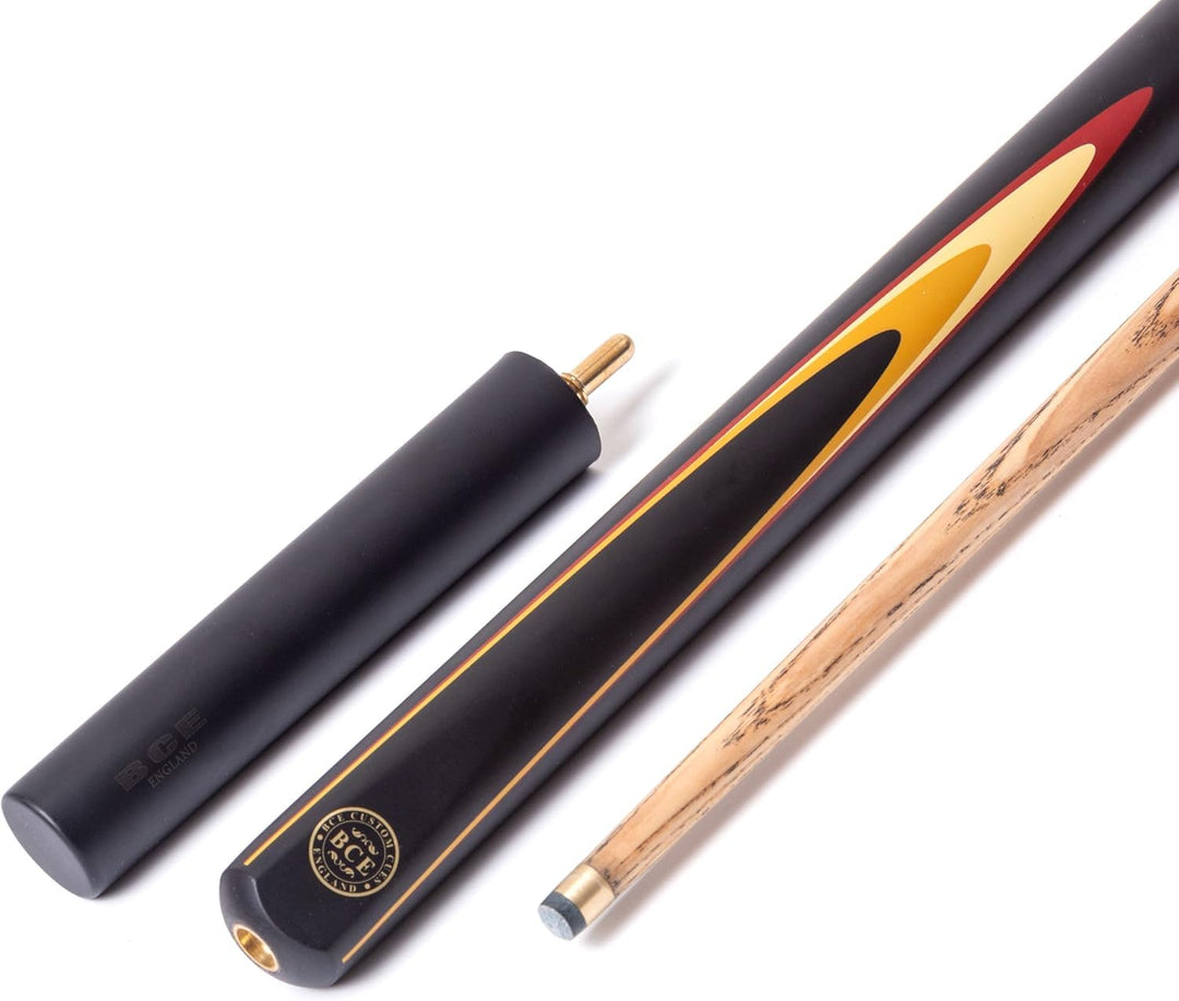 BCE Protégé 3/4 Cut Snooker- / Poolqueue und Hartschalenkoffer Gold/Weiss/Rot, Gold/Weiss/Rot