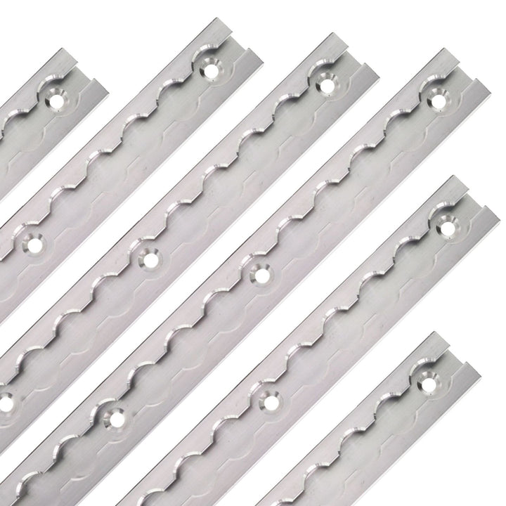 Aluminium Airlineschienen Set eckige Form versenkbar 4 Meter = 2 x 0,5m und 2x 1,5m - Eckige Airline