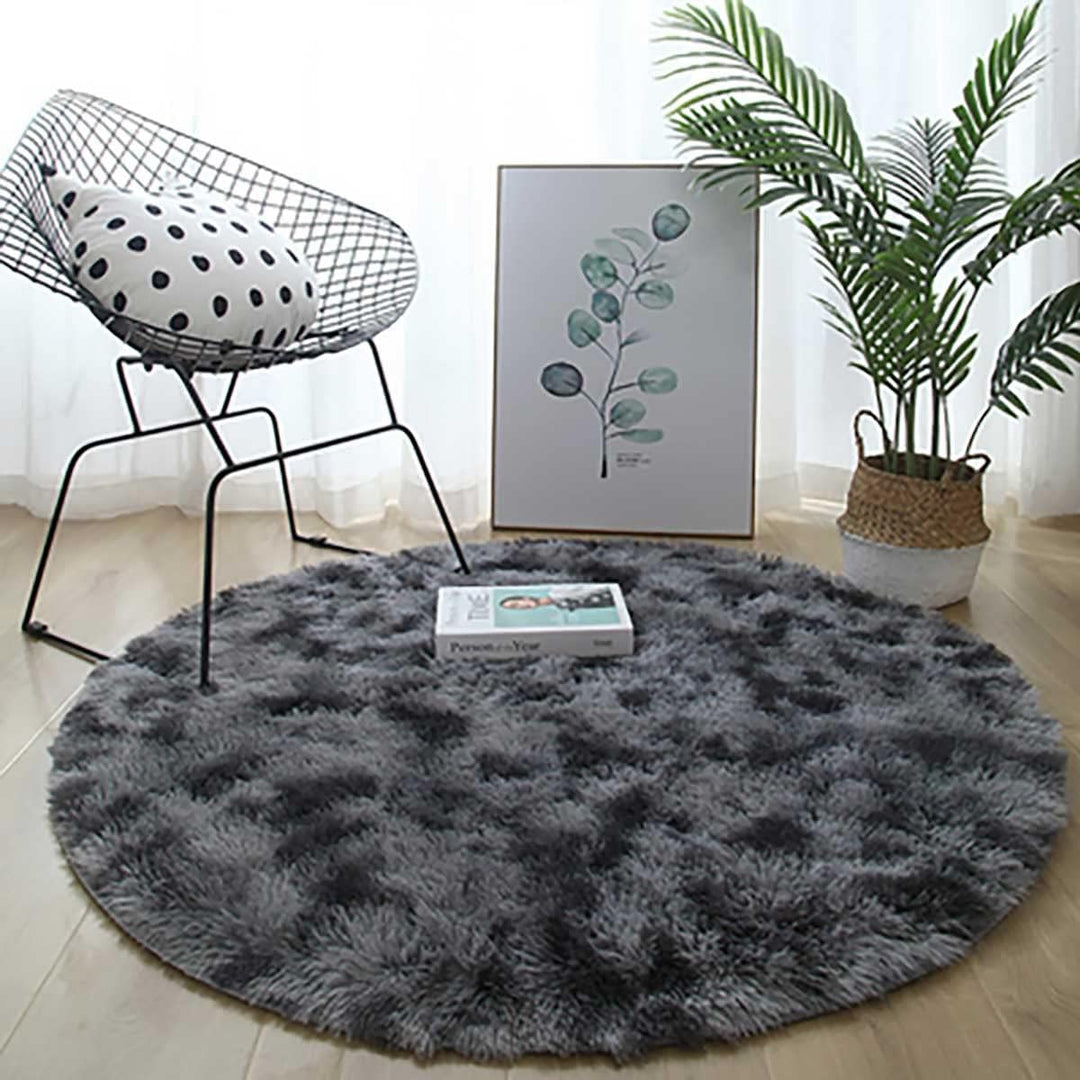 Teppich Rund Teppich Wohnzimmer Hochflor Teppiche Langflor Wohnzimmerteppich für Wohnzimmer Flauschi