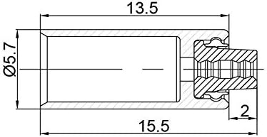 Jagwire Verstärker-Spitze, mit Kappe aus Aluminium, 30-teilig 4,5 mm Schwarz - Schwarz, 4,5 mm Schwa