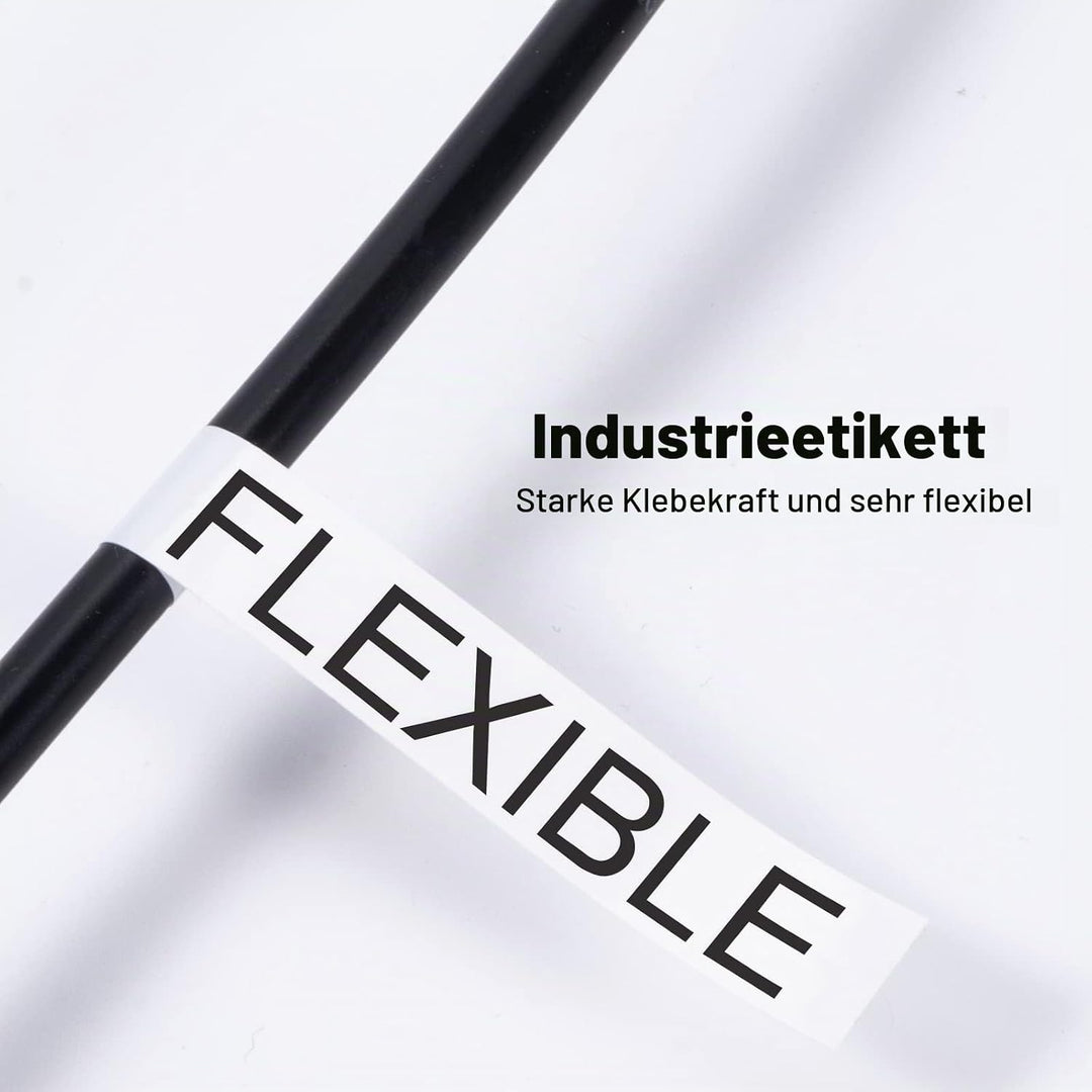 MarkField kompatible Schriftband als Ersatz für Dymo 18445 Rhino Industrie-Vinyletiketten Selbstkleb