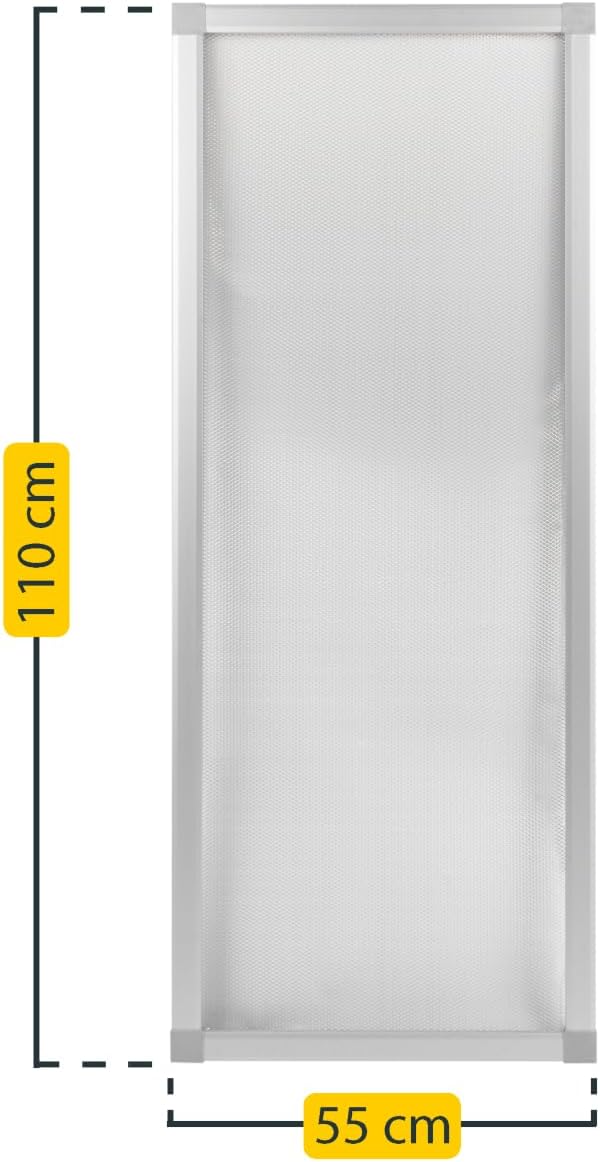 Schellenberg 50364 Lichtschachtabdeckung mit Alu-Rahmen Sauberer Lichtschacht 55 x 110 cm Aluminium-