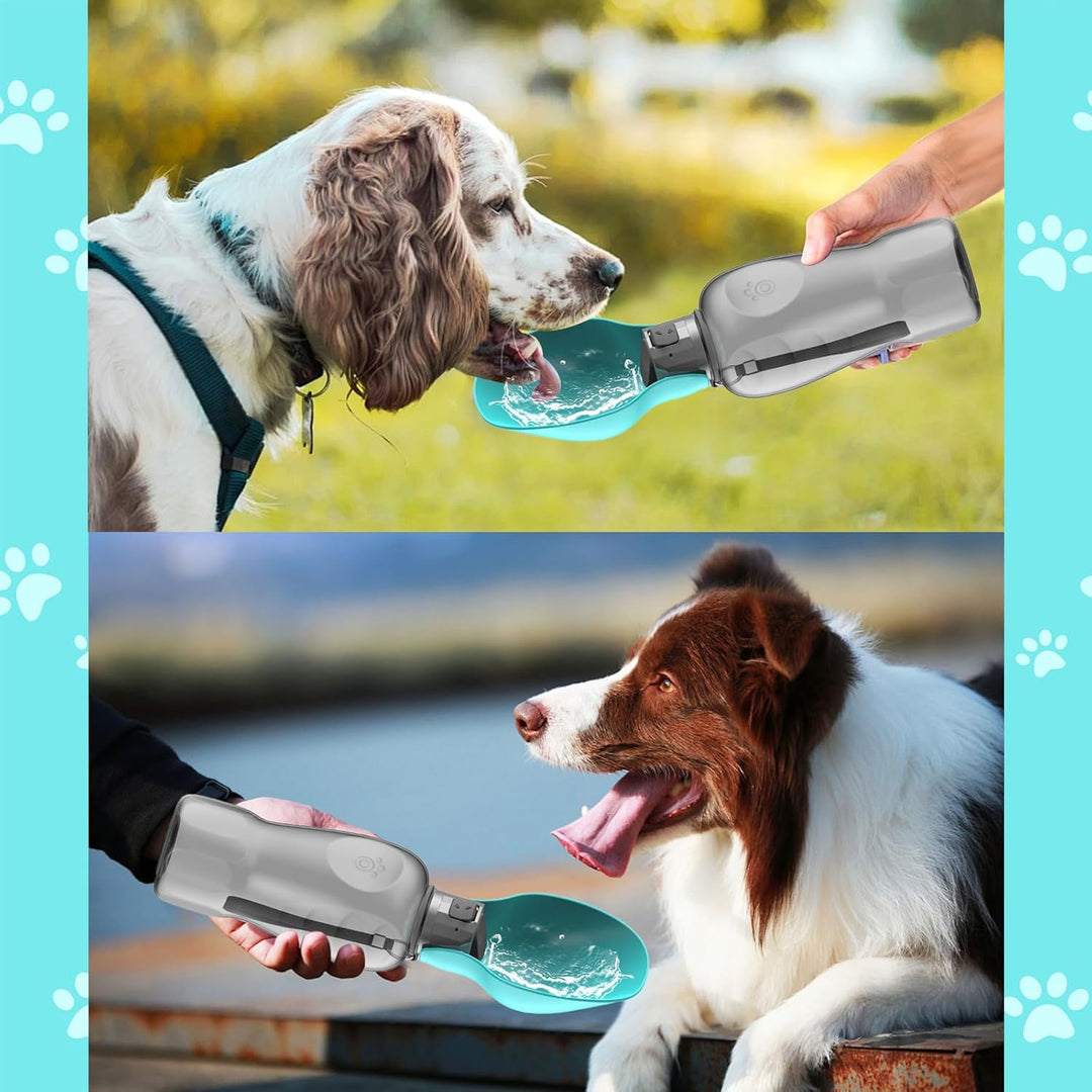 800ML Trinkflasche Hunde für Unterwegs, Hunde Trinkflasche to Go Wasserflasche für Unterwegs für Wan