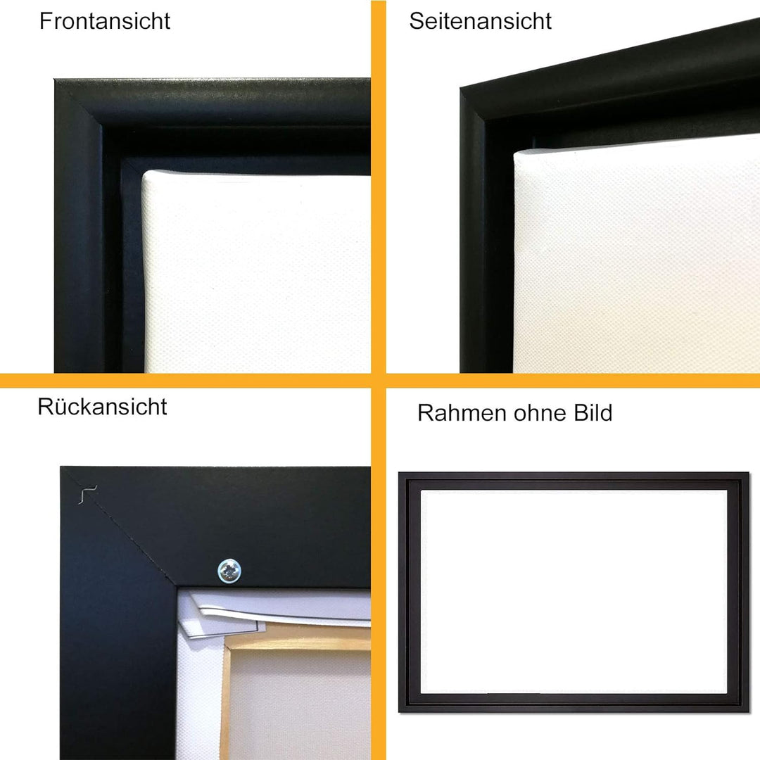 Pixxprint Frau mit Einer Peitsche Leinwandbild 100x70 cm im Bilderahmen/Wandbild/Schattenfugenrahmen