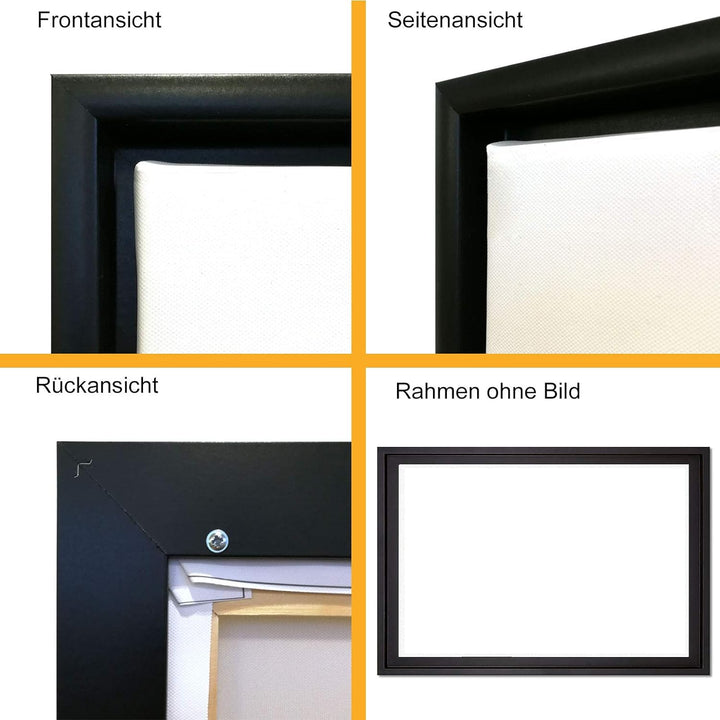 Pixxprint Frau mit Einer Peitsche Leinwandbild 100x70 cm im Bilderahmen/Wandbild/Schattenfugenrahmen