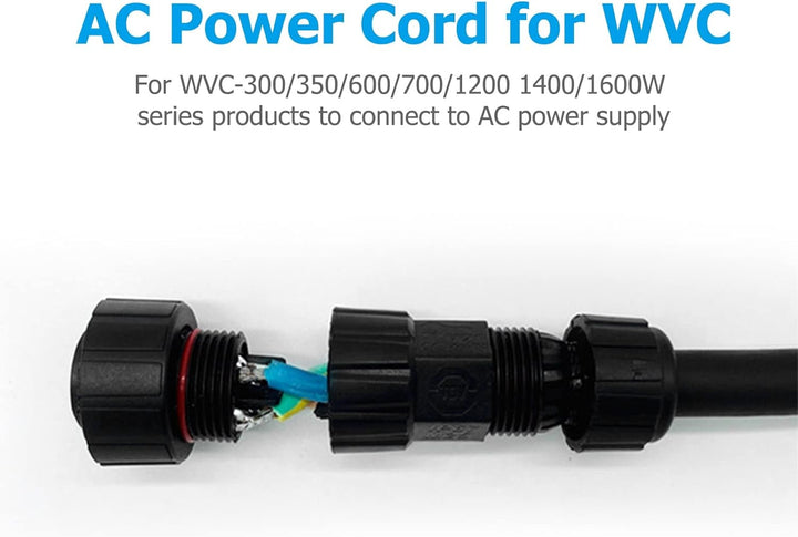 DEWIN AC-Kabel, 10m 3 x 1,5 mm² Solar-Photovoltaik-Mikro-Wechselrichter AC-Netzkabel EU-Stecker für