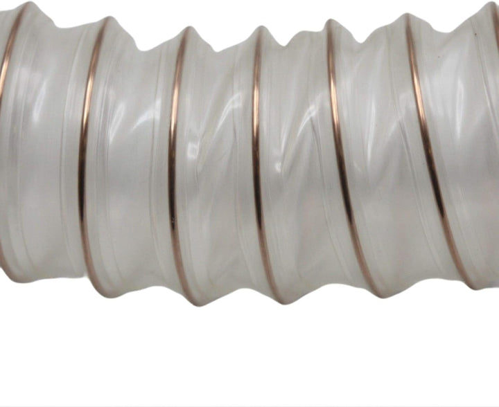 Transparent Absaugschlauch Spiralschlauch Flexschlauch schwer entflammbar 0,4 mm - Ø50mm