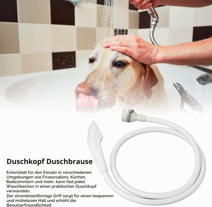 Waschbecken-Schlauch-Wasserhahn-Sprühgerät, 4,9 Fuss tragbares Shampoo-Sprühgerät, Handschlauch-Wass