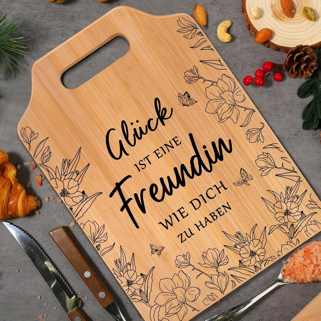 JOYVADO Beste Freundin Geschenke, Geschenke für Freundin, Bambus Schneidebrett Weihnachtsgeschenke f