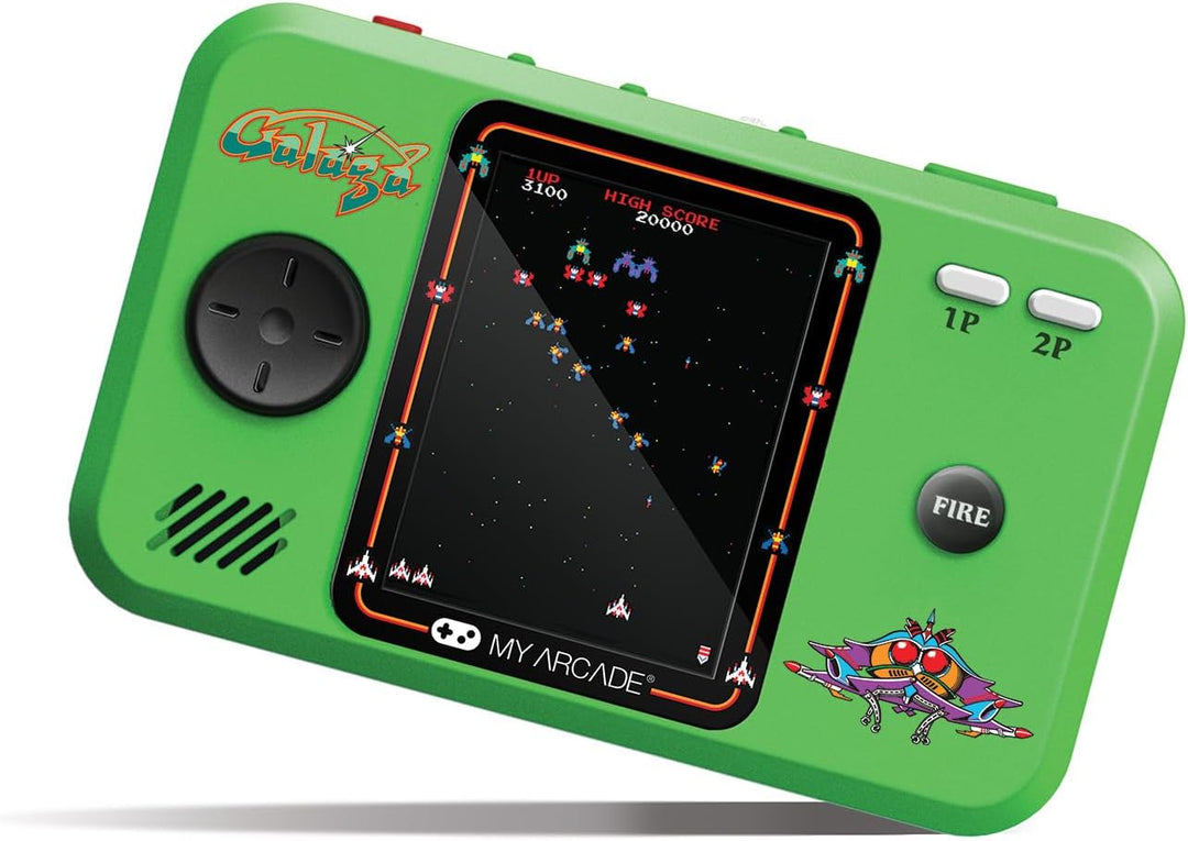 Pocket Player PRO Galaga Retrogaming-Spiel 7 cm hochauflösender Bildschirm