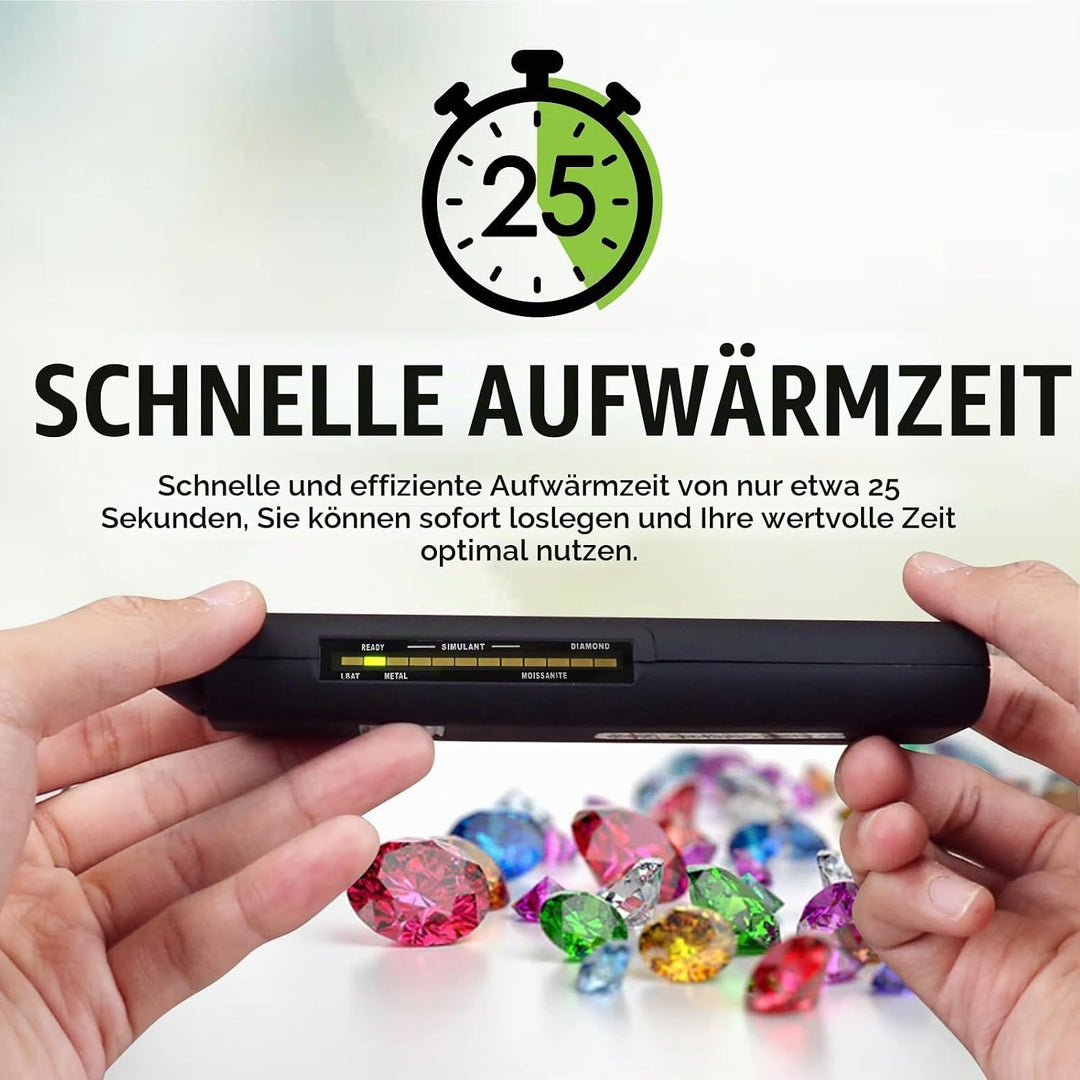 Nagelneue hohe Genauigkeit Berufsjuwelierediamant Moissanit Prüfer Edelstein 2pt Juwel Stein Combo E