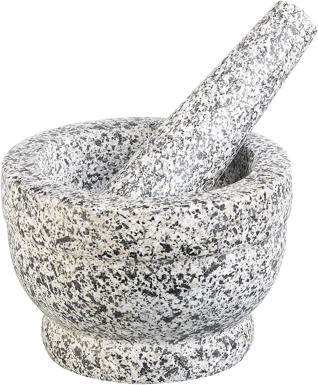 Rosenstein & Söhne Granitmörser: Robuster Mörser mit Stössel aus natürlichem Granit, Ø 14 cm (Mörser